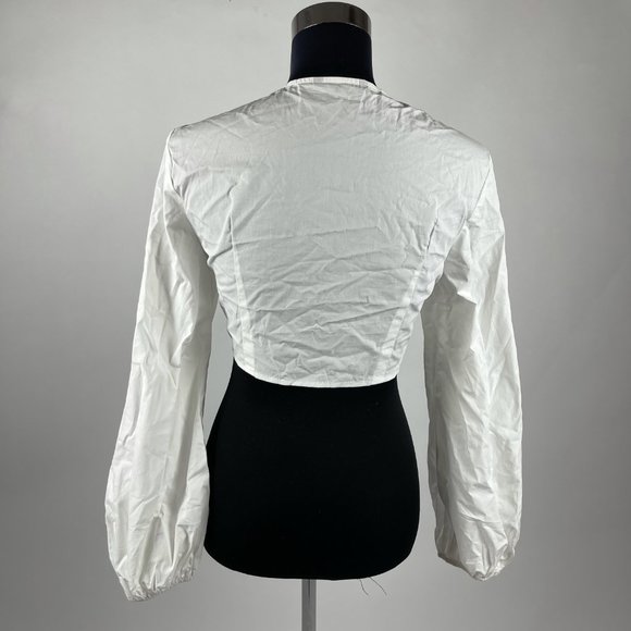 SHEIN Drawstring Cut-out Front Crop Top - Picture 5 of 7